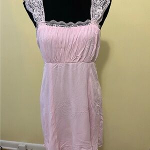 Self Esteem Pink Lace Midi Dress